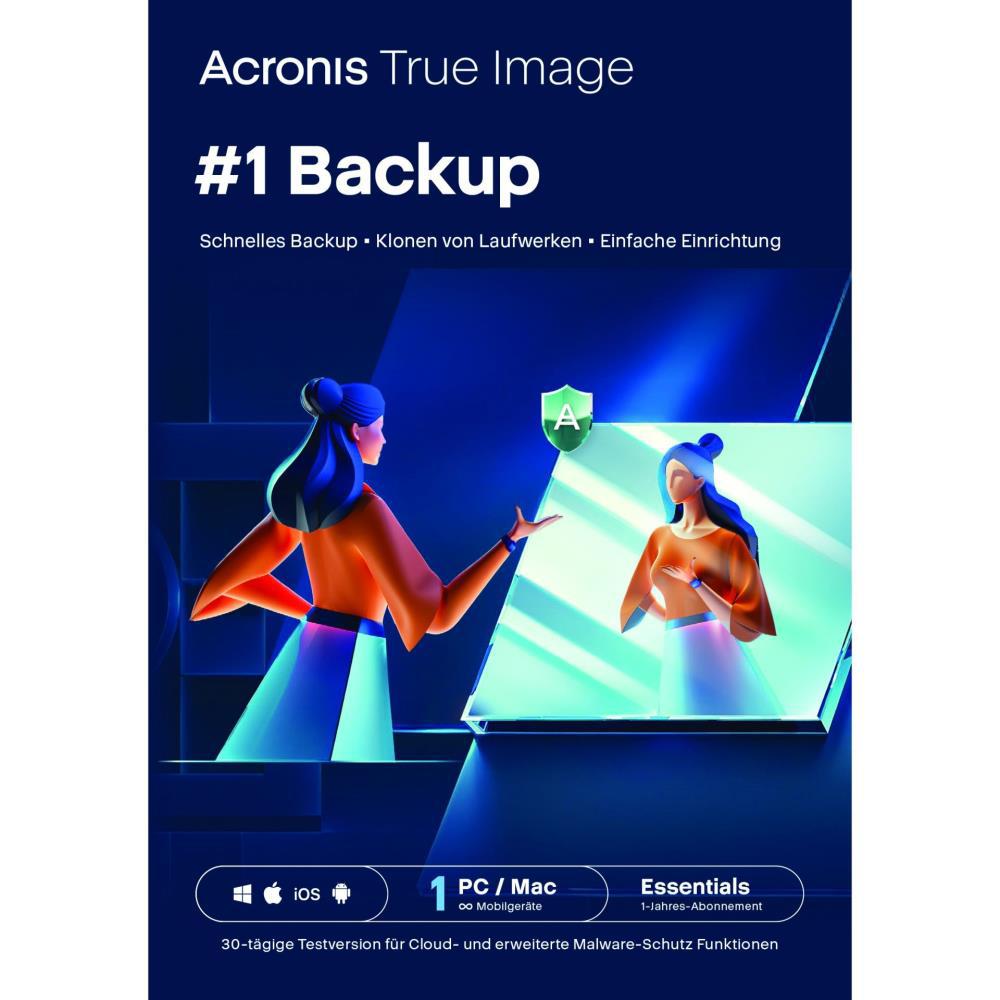 Acronis True Image Essentials (1 D - 1 Y) ESD